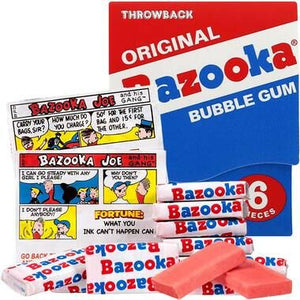 Paquet de gommes Bazooka, 6 pces