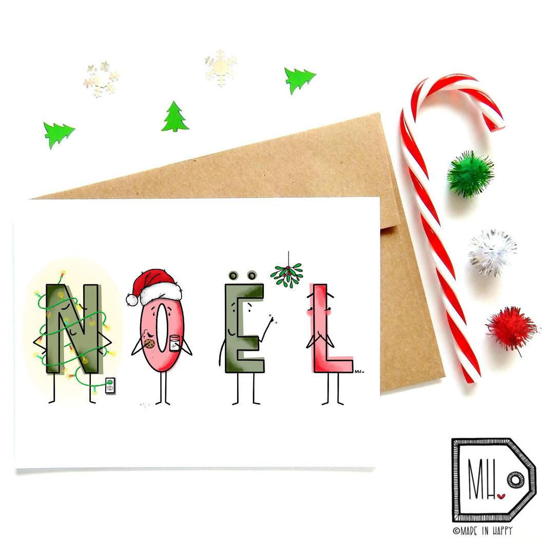Carte de Noël / NOËL / Made in Happy