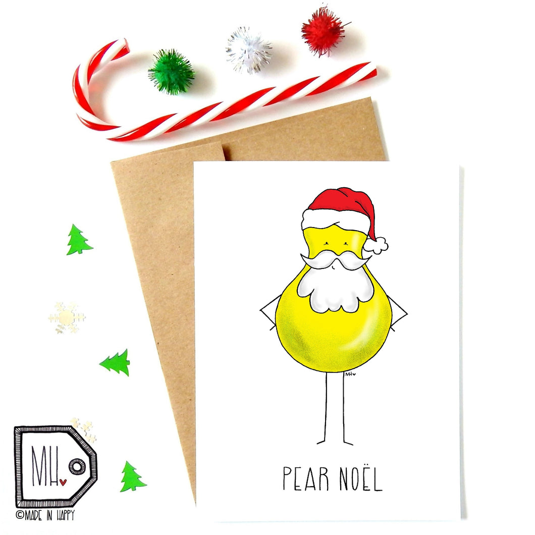 Carte de Noël / Pear Noël / Made in Happy
