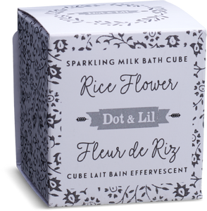 Cube de bain effervescent Fleur de riz